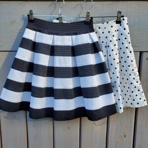 Express & Banana Republic B&W Mini Skirt BUNDLE size 0/XS
